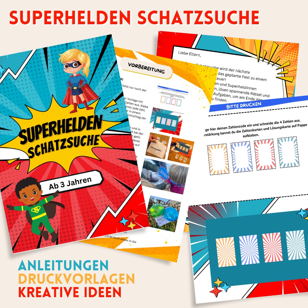 Superhelden Schatzsuche